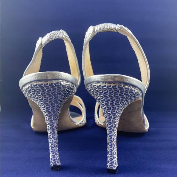 MANOLO BLAHNIK Fieno Size 42 Slingback Heels - Picture 4 of 5